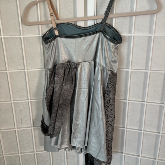 Custom Gray Sleeveless Figure Skating Dress - EUC, Size 7-8 Years - Picture 2 of 6